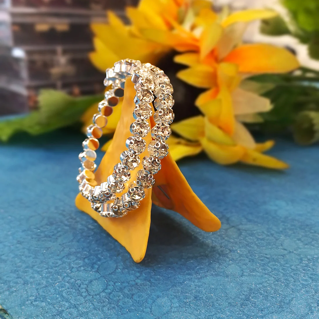 Radiant Crystal Eternity Bracelet