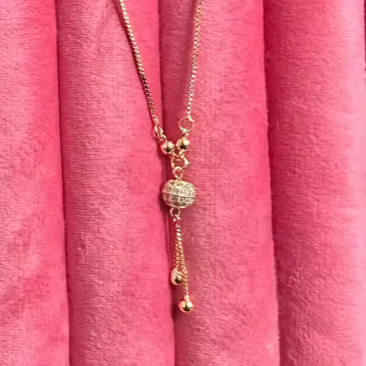 GleamSphere Gold Pendant Chain